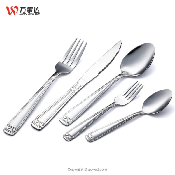 odm silver flatware set culteries for wedding