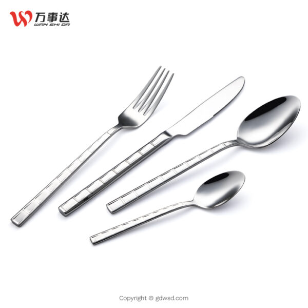 wholesale stainless steel matte sliver flatware dinnerware