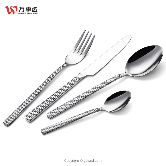 wsd1957 factory silver cutlery set dinner spoons forks and knife